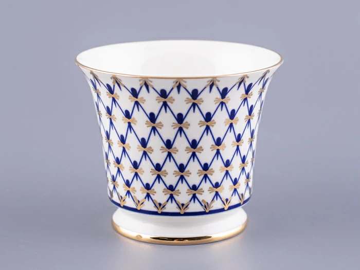 Чашка с блюдцем кофейная 145 мл форма Юлия рисунок Кобальтовая сетка арт. 81.20119.00.1, 