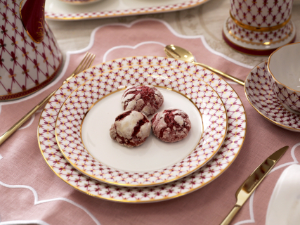 Тарелка 180 мм форма Гладкая рисунок Сетка-Блюз 2, арт 80.86484.00.1, 