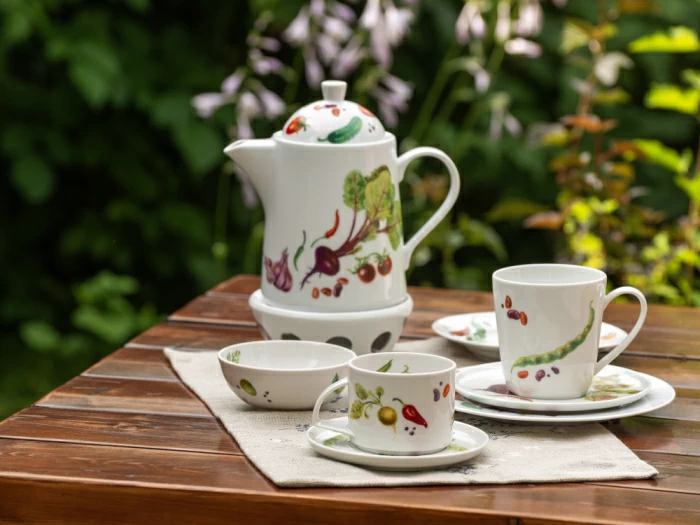 Чайник с подогревателем, 1200 мл рисунок Мамина Дача форма OPTY, арт. 80.02054.00.1, 