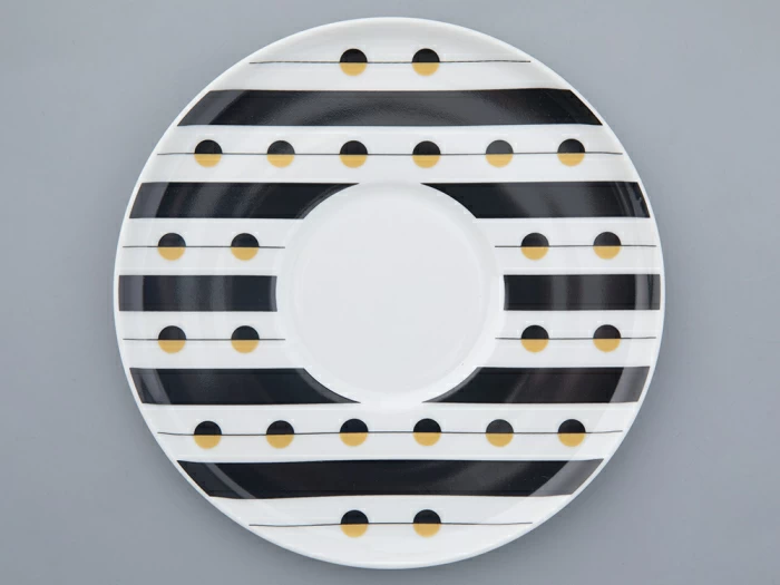 Чашка с блюдцем чайная форма Колокол рисунок Балтийский берег 3, арт. 81.31864.00.1, 