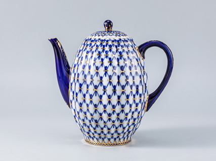 Кофейник Тюльпан Кобальтовая сетка 1200 мл арт. 80.00233.00.1, 