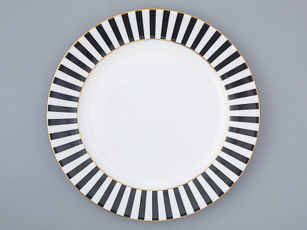 Тарелка плоская 200 мм форма Стандартная 2 рисунок Да и нет Черный, арт. 80.46529.00.1