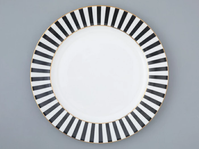 Тарелка плоская 200 мм форма Стандартная 2 рисунок Да и нет Черный, арт. 80.46529.00.1, 