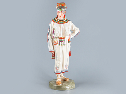 Скульптура Народности России Мордовка племени мокша арт. 82.66477.00.1