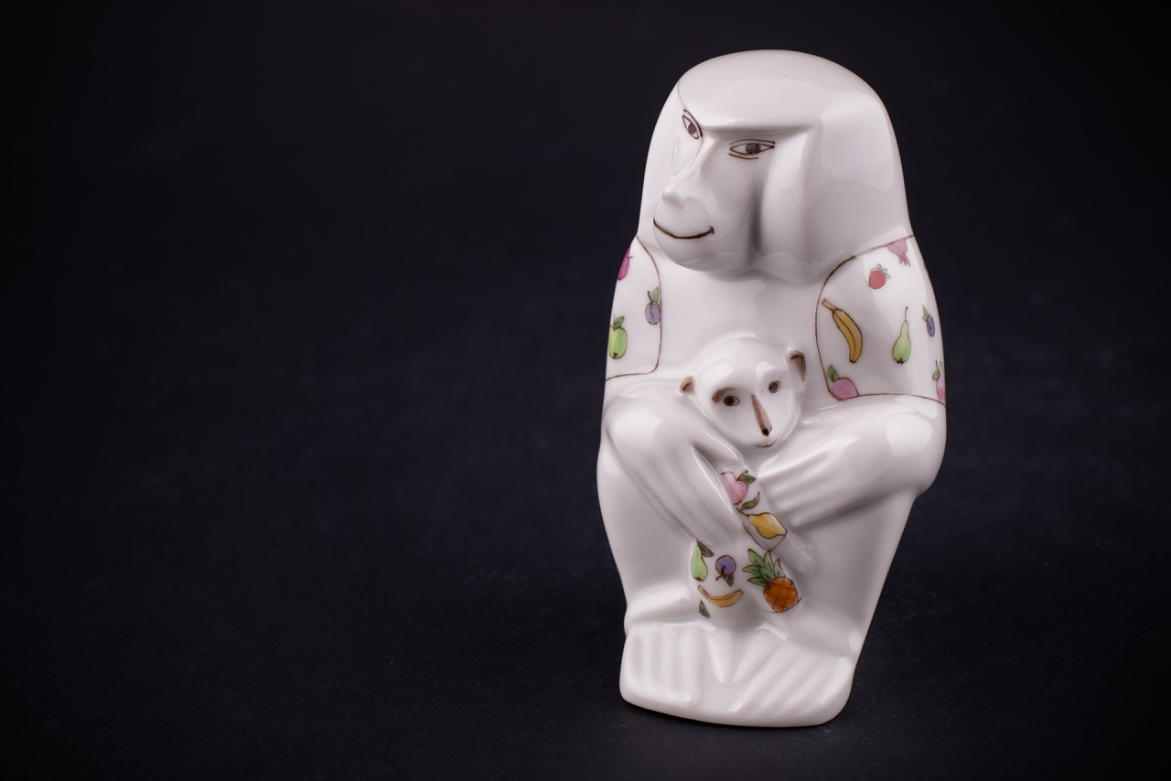 Скульптура Павиан с детенышем, рисунок Тропикана арт 62.08798.00.1, 