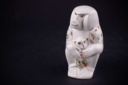 Скульптура Павиан с детенышем, рисунок Тропикана арт 62.08798.00.1