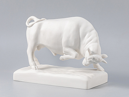 Скульптура форма Бык Чемпион Белый арт. 82.65193.00.1