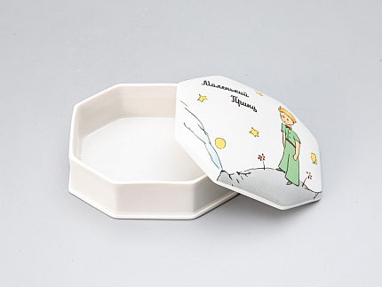 Туалетная коробочка форма Граненая, рисунок Принц на планете, арт 80.82814.00.1