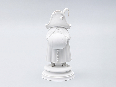 Скульптура Третий гость Белый арт. 82.64918.00.1