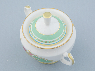 Сервиз чайный форма Айседора рисунок Аквамарин 6 персон 14 предметов арт. 81.30906.00.1