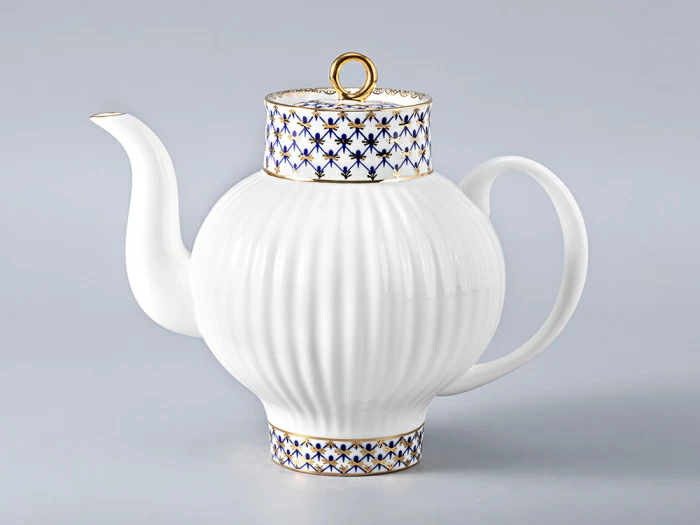 Сервиз чайный Волна Кобальтовая сетка, 6 персон 14 предметов, арт. 81.20894.00.1, 