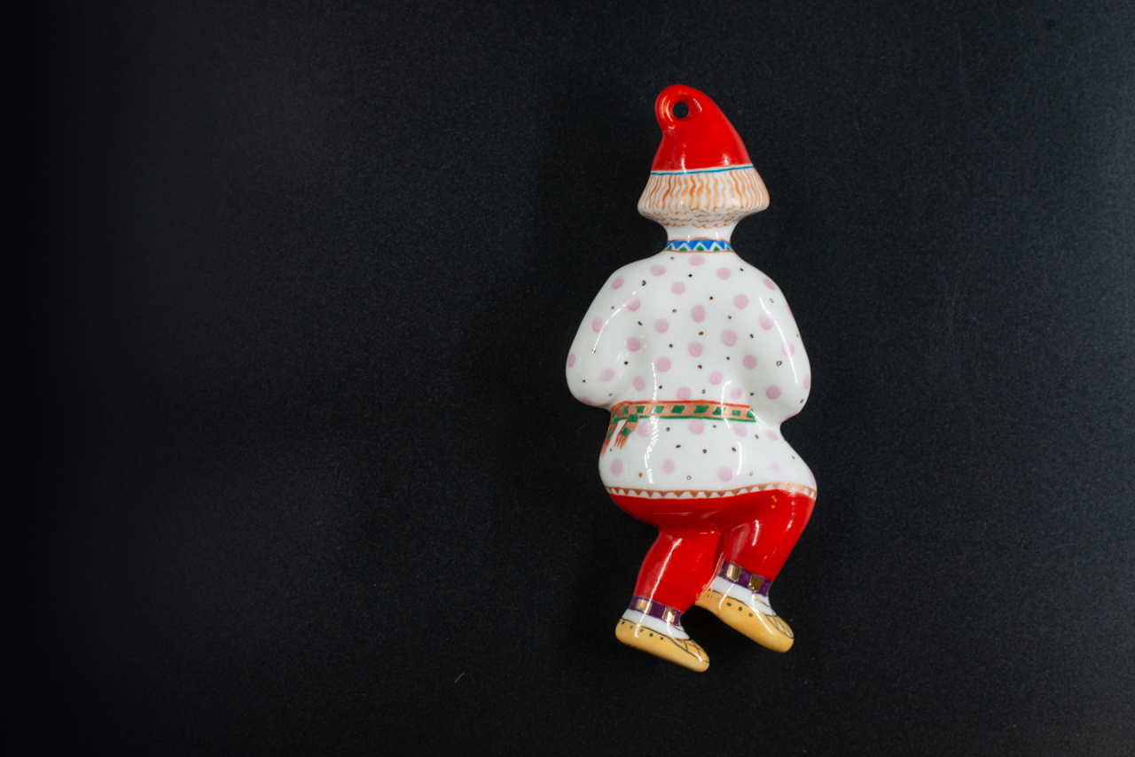 Игрушка (подвеска) Скоморох с гармошкой Антошка с гармошкой, арт 60.14826.00.5, 