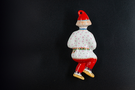 Игрушка (подвеска) Скоморох с гармошкой Антошка с гармошкой, арт 60.14826.00.5