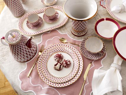 Ваза для цветов 200 мм Ампирная  Сетка-Блюз 2 арт. 80.92727.00.1, 