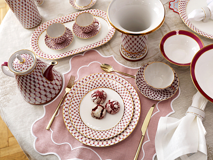 Ваза для цветов 200 мм Ампирная  Сетка-Блюз 2 арт. 80.92727.00.1