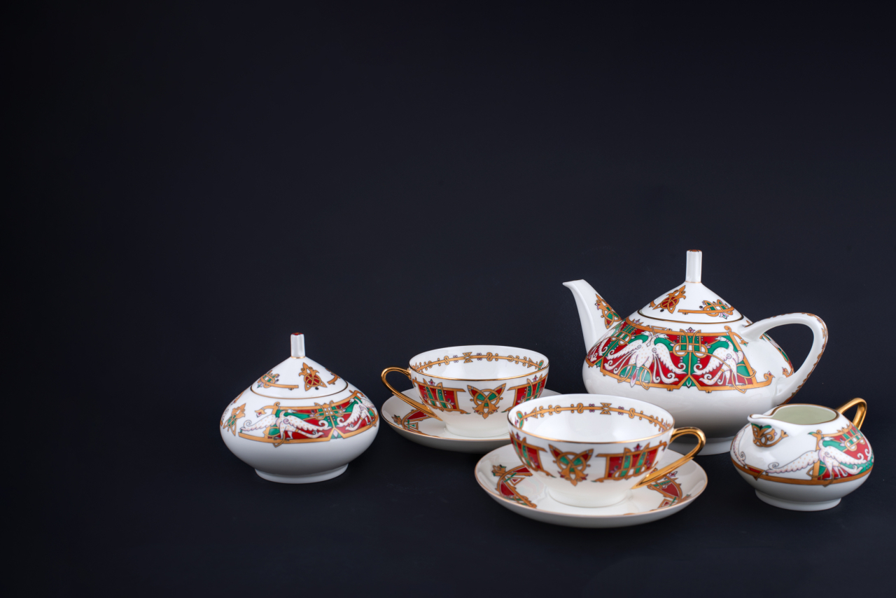 Чайный сервиз Сказочные птицы на форме Купольная, арт 61.20826.00.5, 