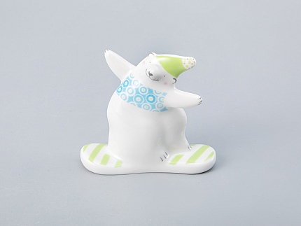 Скульптура форма Медведь-сноубордист рисунок Медведь-сноубордист арт. 82.78213.00.1