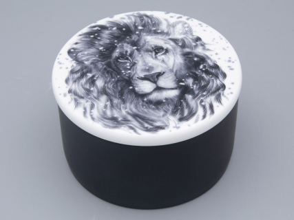 Шкатулка в подарочной упаковке, форма Идиллия, рисунок Тотем. Лев арт. 81.31592.00.1, 