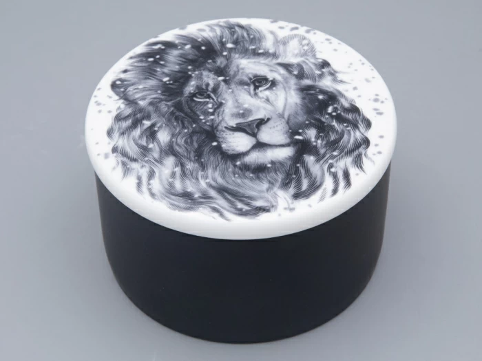 Шкатулка в подарочной упаковке, форма Идиллия, рисунок Тотем. Лев арт. 81.31592.00.1, 