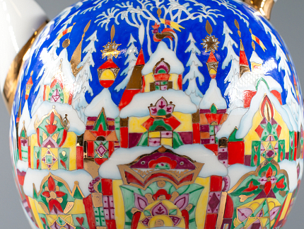 Комплект чайников форма Новгородский рисунок Зимняя сказка арт. 81.13998.00.1