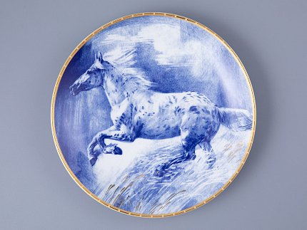 Тарелка декоративная 195 мм в подарочной упаковке форма Эллипс рисунок Алмаз, арт. 81.34076.00.1