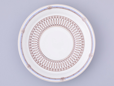 Чашка с блюдцем чайная, форма Гербовая, рисунок Серебряный город 3, арт. 81.32586.00.1