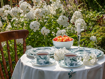 Тарелка мелкая 270 мм. форма Европейская Рисунок Monplaisir Green, арт. 80.48340.00.1