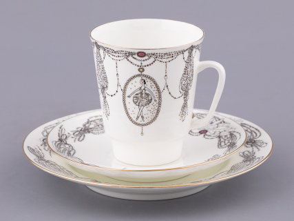 Трехпредметный комплект 165 мм форма Майская рисунок Балет Лебединое озеро арт. 81.17916.00.1, 