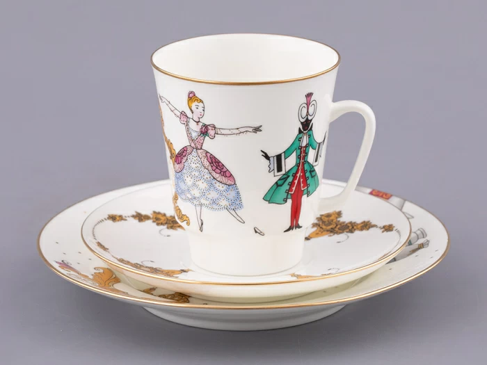 Трехпредметный комплект форма Майская рисунок Золушка арт. 81.25406.00.1, 