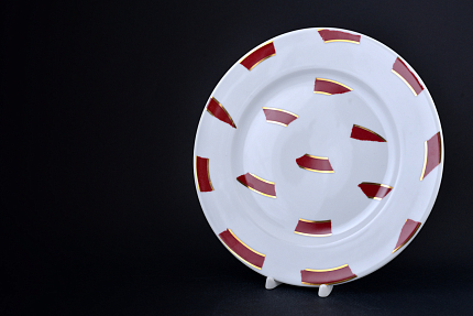 Тарелка 215 мм, Пурпур, на форме Европейская 2, арт 60.15810.00.1