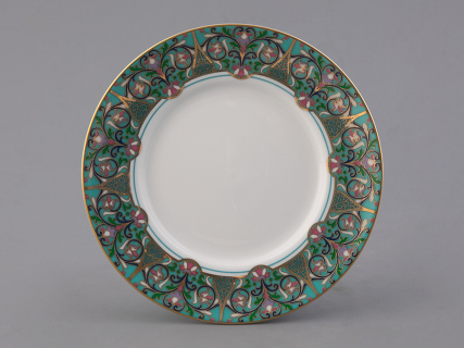 Чашка с блюдцем 250 мл в подарочной упаковке форма Соло, рисунок, Фиалка надрезанная, арт. 81.32656.00.1, 