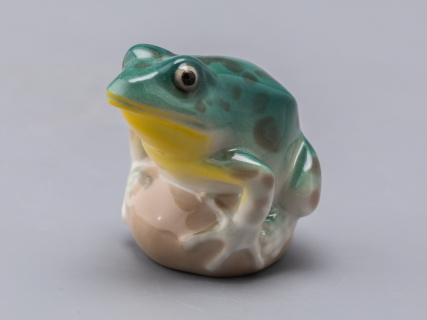 Скульптура Лягушка прудовая бирюзовая арт. 82.63685.00.1, 