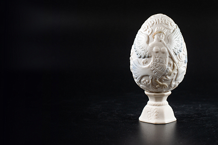 Яйцо пасхальное Птица-Сирин Белый, арт 60.05961.00.1