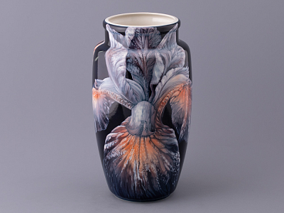 Ваза форма Китайская среднего размера рисунок Ирисы Лилия темный, арт. 80.47142.00.1