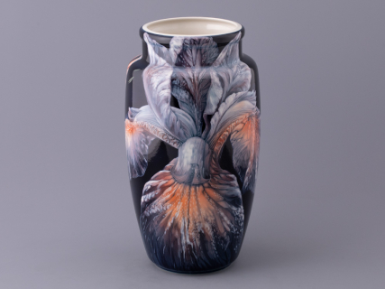 Ваза форма Китайская среднего размера рисунок Ирисы Лилия темный, арт. 80.47142.00.1, 