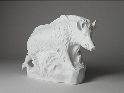 Скульптура Кабан белый арт. 82.91708.00.1