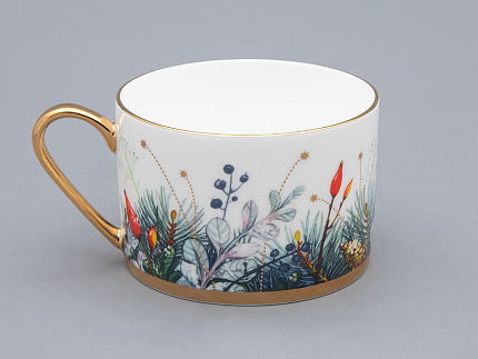 Чашка с блюдцем 250 мл, форма Идиллия, рисунок Календа-2, арт. 81.33748.00.1