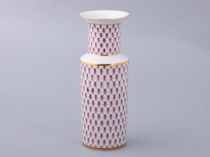 Ваза форма Цилиндрическая рисунок Сетка-Блюз 2 арт 80.92726.00.1, 
