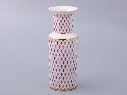 Ваза форма Цилиндрическая рисунок Сетка-Блюз 2 арт 80.92726.00.1