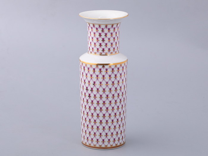 Ваза форма Цилиндрическая рисунок Сетка-Блюз 2 арт 80.92726.00.1, 