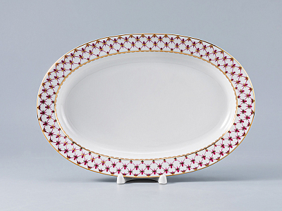 Сервиз столовый форма Молодежная рисунок Сетка-Блюз-2, 6 персон 24 предмета, арт. 81.26393.00.1