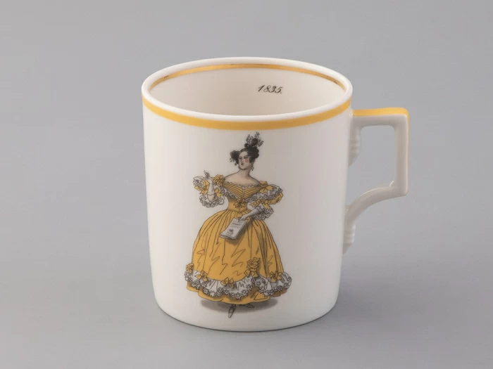 Чашка с блюдцем чайная 220 мл форма Гербовая рисунок Modes de Paris 1835 арт. 81.25416.00.1, 