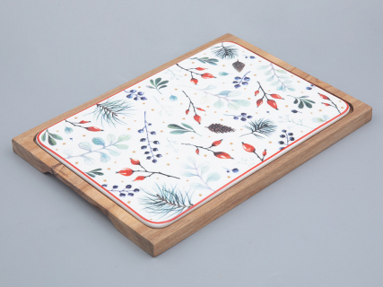 Доска сервировочная 260х180мм форма Стандартная рисунок Календа арт. 42.00045.00.1, 