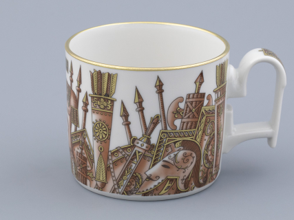 Чашка с блюдцем в подарочной упаковке, форма Охотничий, рисунок Триумф Victoria, арт. 81.32470.00.1, 