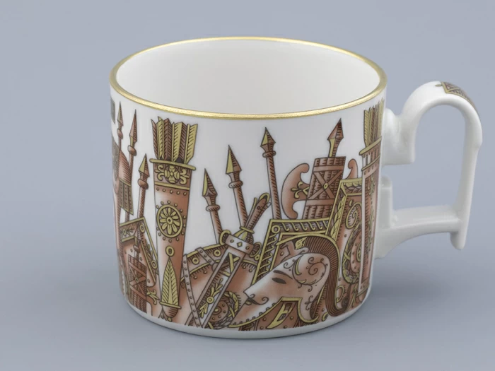 Чашка с блюдцем в подарочной упаковке, форма Охотничий, рисунок Триумф Victoria, арт. 81.32470.00.1, 