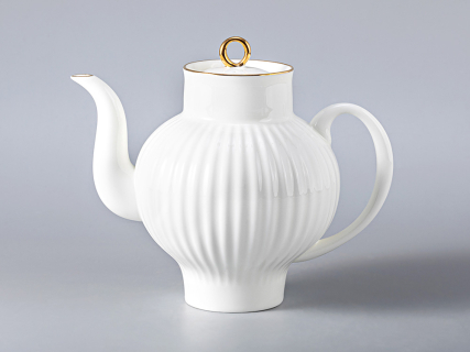 Чайник заварочный  800 мл форма Волна рисунок Золотой кантик арт.  80.07512.00.1, 