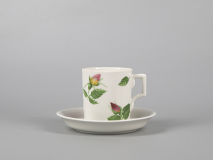 Чашка с блюдцем чайная форма Гербовая рисунок Розариум арт. 81.30483.00.1, 