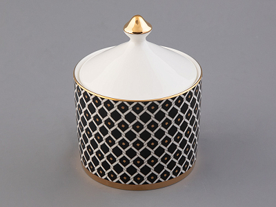 Сервиз чайный форма Идиллия рисунок Неро 1, на 4 персоны 10 предметов, арт. 81.32140.00.1