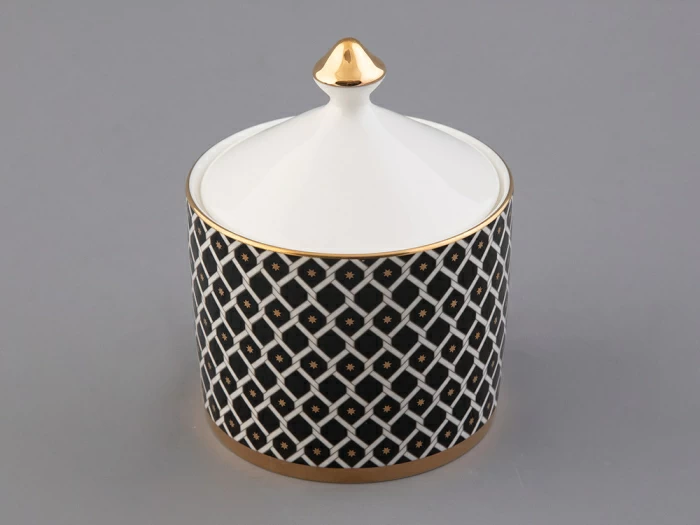 Сервиз чайный форма Идиллия рисунок Неро 1, на 4 персоны 10 предметов, арт. 81.32140.00.1, 