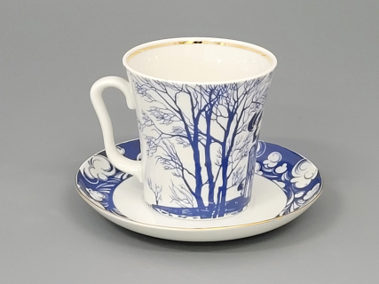 Бокал с блюдцем Ленинградский На Нерли 360 мл арт. 81.10491.00.1, 